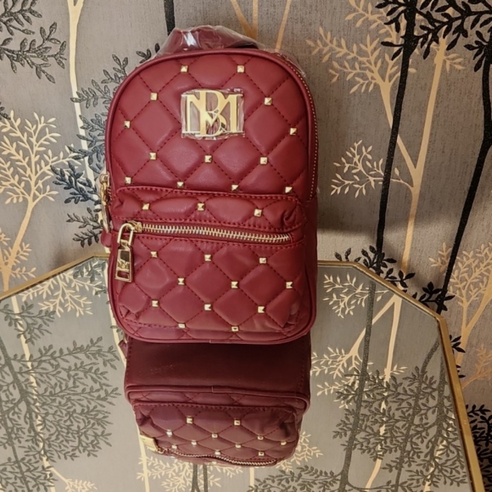 Badgley Mischka studded mini backpack NWT